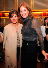Maria Bartiromo and Margaret Colin at the screening of "Up In The Air."