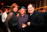 Margaret Colin, Peter Riegert and Richard Kind at the after party of the screening of "Up In The Air."