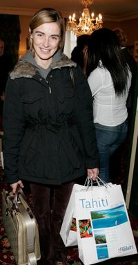 Anne Consigny at the "Espace Glamour Chic" gift lounge.