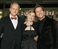 Ulrich Tukur, Anne Consigny and Florian Gallenberger at the premiere of "John Rabe" during the 59th Berlin Film Festival.