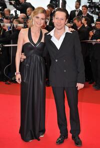 Anne Consigny and Mathieu Amalric at the premiere of "Un Conte De Noel" during the 61st International Cannes Film Festival.