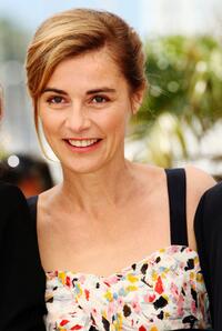 Anne Consigny at the photocall of "Wild Grass" during the 62nd International Cannes Film Festival.
