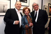 Harvey Weinstein, Joan Copeland and Simon Curtis at the opening of "Picturing Marilyn" in New York.