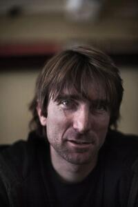 Sharlto Copley at the Longstreet cafe in Cape Town.