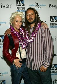 Tony Alva and Keala Kennelly at the Esquire House Los Angeles' Endless Summer party benefiting the Autism Coalition and Surfers Healing.