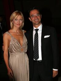 Chiara Conti and Luca Guillot Boschetti at the Lancome Party at Pelota in Milan, Italy.
