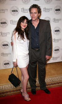 Vikki Lizzi and Jeff Conaway at the 14th Annual student filmmaker pre-Oscar luncheon.
