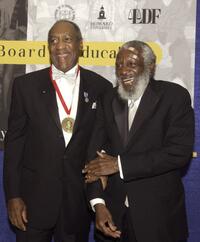 Bill Cosby and Comedian Dick Gregory at the Brown v. Board of Education 50th Anniversary Gala.
