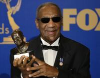 Bill Cosby with his Bob Hope Humanitarian award at the 55th Annual Primetime Emmy Awards.