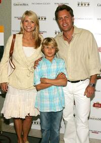 Christie Brinkley, Chad and Peter Cook at the premiere of "The Groomsmen."