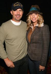 Kevin Costner and his wife Christine Baumgartnerpose at the Afterglow party during Mohegan Sun 10th Anniversary celebration.