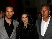 Kevin Costner, Dane Cook and Demi Moore at the premiere of "Mr. Brooks".