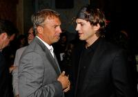 Kevin Costner and Ashton Kutcher at the premiere of "Mr. Brooks".
