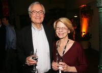 Roger Corman and President and CEO of the Independent Film & Television Alliance Jean Prewitt at the IFTA members reception.