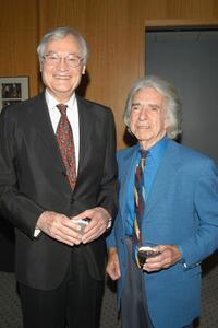 Roger Corman and Arthur Hiller at the pre-screening cocktail party for the Israel Film Festival Premiere Screening of "Ninas Tragedies".
