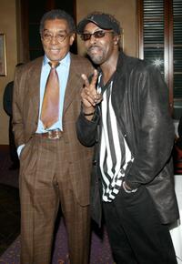 Don Cornelius and Arsenio Hall at the 17th Annual Soul Train Music Awards Nominations.