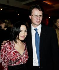 Andrea Corr and Peter Rice at the premiere of "In America."