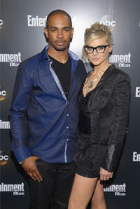 Damon Wayans Jr. and Eliza Coupe at the Entertainment Weekly & ABC-TV Up Front VIP party in New York.