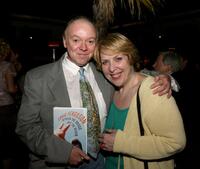 Bud Cort and Dorian Hannaway at the launch party for the novel "Between The Bridge and the River."