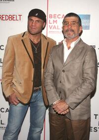 Randy Couture and David Mamet at the premiere of "Redbelt" during the 2008 Tribeca Film Festival.