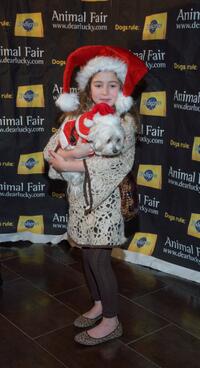 Rachel Covey at the Animal Fair Magazine's Second Annual Toys for dogs holiday party.