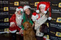 Dave Price, Wendy Diamond and Rachel Covey at the Animal Fair Magazine's Second Annual Toys for dogs holiday party.
