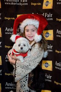 Rachel Covey at the Animal Fair Magazine's Second Annual Toys for dogs holiday party.