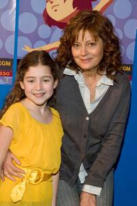 Rachel Covey and Susan Sarandon at the NYICFF director's workshop of Enchanted at Symphony Space.