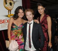 Alice Greczyn, Seth Green and Amanda Crew at the after party of the premiere of "Sex Drive."