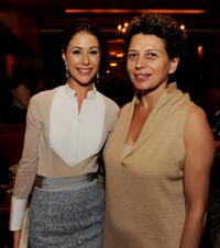 Amanda Crew and Donna Langley at the after party of the California premiere of "Charlie St. Cloud."