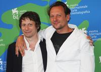 Mathieu Amalric and Damien Odoul at the L'Histoire De Richard O. photocall during the 64th Venice Film Festival.