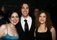 Stephanie D'Abruzzo, Josh Groban and Bernadette Peters at the after party of Stephen Sondheim's 75th Birthday Concert and ASCAP Foundation Benefit.