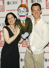 Stephanie D'Abruzzo and John Tartaglia at the 2004 Tony Awards Nominees Press Reception.