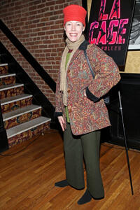 Veanne Cox at the after party of "La Cage Aux Folles" in New York.