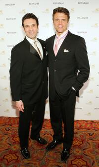 Anthony Crivello and Brent Barrett at the after party following the opening night performance of "Phantom - The Las Vegas Spectacular."