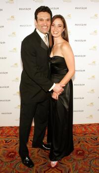 Anthony Crivello and Sierra Boggess at the after party of the opening night performance of "Phantom - The Las Vegas Spectacular."