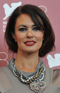Maria Grazia Cucinotta at the photocall of "Il Maestro" during the 68th Venice International Film Festival.