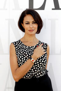 Maria Grazia Cucinotta at the Lancia Cafe during the 68th Venice Film Festival.