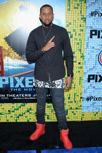 Affion Crockett at the New York premiere of "Pixels."