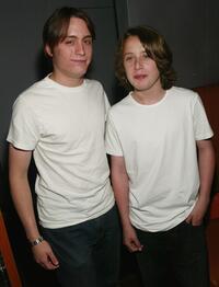 Kieran Culkin and his brother Rory Culkin at the New York premiere after-party of "Mean Creek."