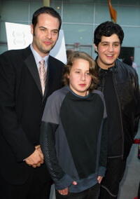 Director Jacob Estes, Rory Culkin and Josh Peck at the premiere of "Mean Creek."