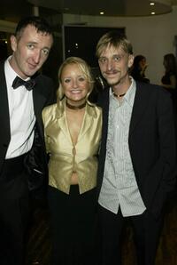 Ralph Ineson, Lucy Davis and Mackenzie Crook at the British Comedy Awards 2002.