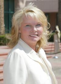 Cathy Lee Crosby at the memorial tribute for actor and comedian Bob Hope at the Academy of Television Arts & Sciences.