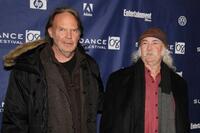 Neil Young and David Crosby at the premiere of "CSNY deja vu" during the 2008 Sundance Film Festival.