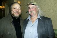 Stephen McKinley Henderson and David Crosby at the opening night party of "Ma Rainey's Black Bottom."