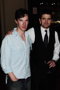 Benedict Cumberbatch and Tom Chambers at the English National ballet cocktail reception.