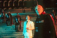 Alan Cumming as Saturninus and Anthony Hopkins as Titus in "Titus."