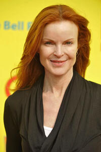 Marcia Cross poses for a picture at the PS Arts 'Express Yourself 2010 charity event held at the Barker Hanger. 