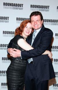 Kathleen McNenny and Michael Cumpsty at the New York opening night of "The Constant Wife."