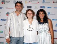 Vincenzo Amato, Director Liliana Cavani and Maya Sansa at the Roma Fiction Fest 2008.